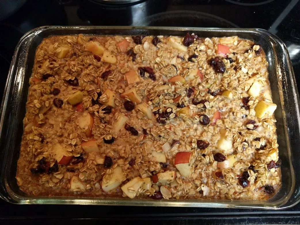 Apfel-Zimt-Haferauflauf