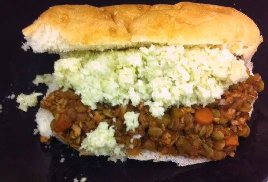 Fettarme vegetarische Sloppy Joes