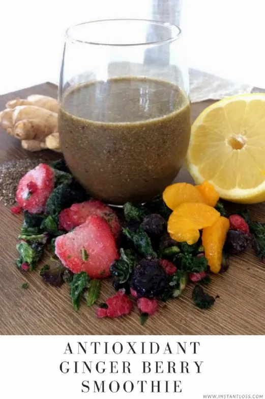 Antioxidantien-Ingwer-Beeren-Smoothie (instantloss.com)