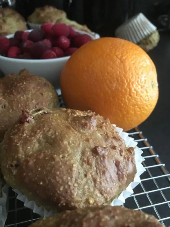 Cranberry-Orange-Haferkleie-Muffins
