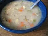 Mandel-Gersten-Suppe