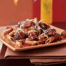 Chunky Auberginen-Penne