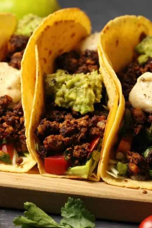 Vegane Taco-Füllung mit Soja und Walnüssen
