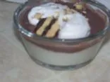 Doppelter Schokoladenpudding-Trifle