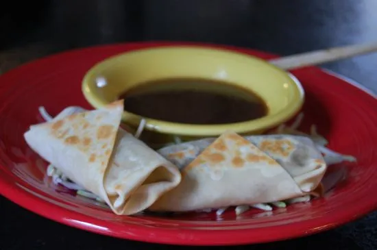 Knusprige Gemüse-Frühlingsrollen (gebacken)