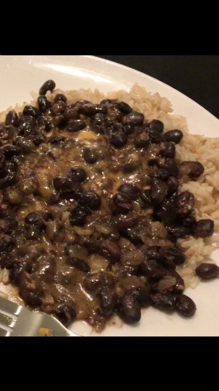 Koriander schwarze Bohnen