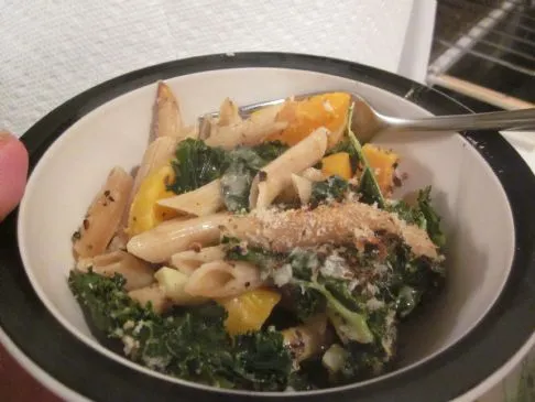Butternut-Kürbis-Pasta-Auflauf