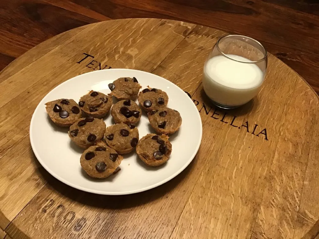 Getreidefreie Schokoladen-Bananen-Mini-Muffins