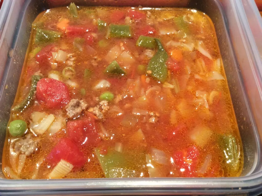 Rindfleisch-Gemüsesuppe