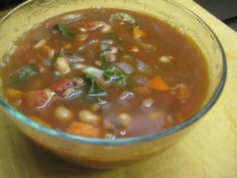 Übrig gebliebene Suppe