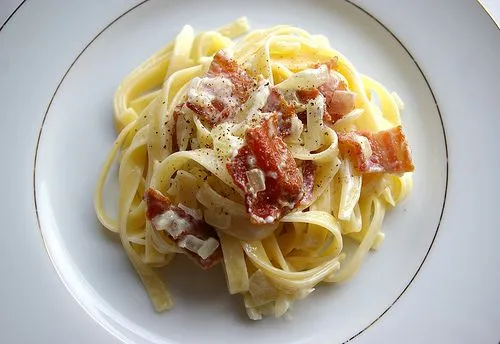 Pasta Carbonara (hausgemachte Sauce)