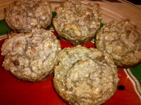 Glutenfreie Haferflocken-Apfelmus-Muffins