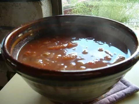 Linsen- und Vollkornreis-Suppe