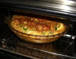 Brokkoli-/Schinken-/Champignon-Quiche ohne Teig
