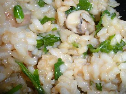 Risotto mit Pilzen und Rucola