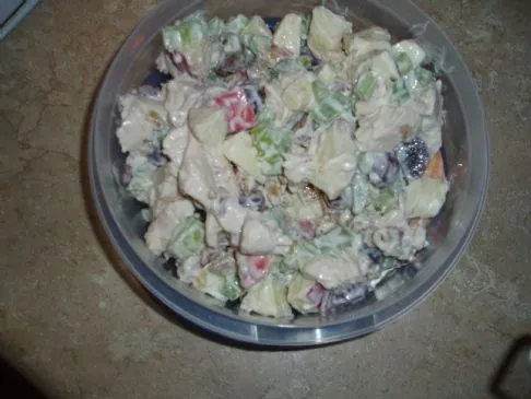 Kaltes Hühnersalat