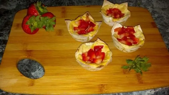 Erdbeer-Cheesecake-Minis