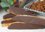 Schokoladengetauchte Mandelbiscotti