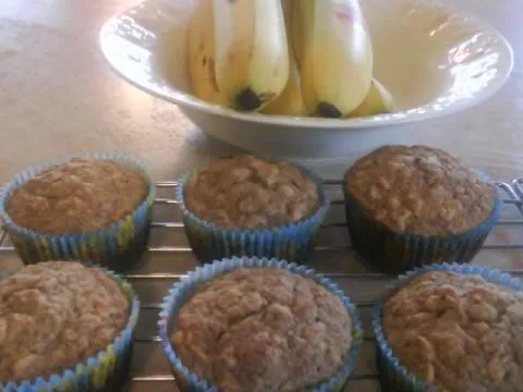 Bananen-Hafer-Muffins