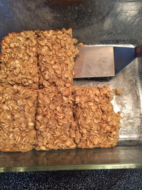 Leichte gebackene Haferflocken