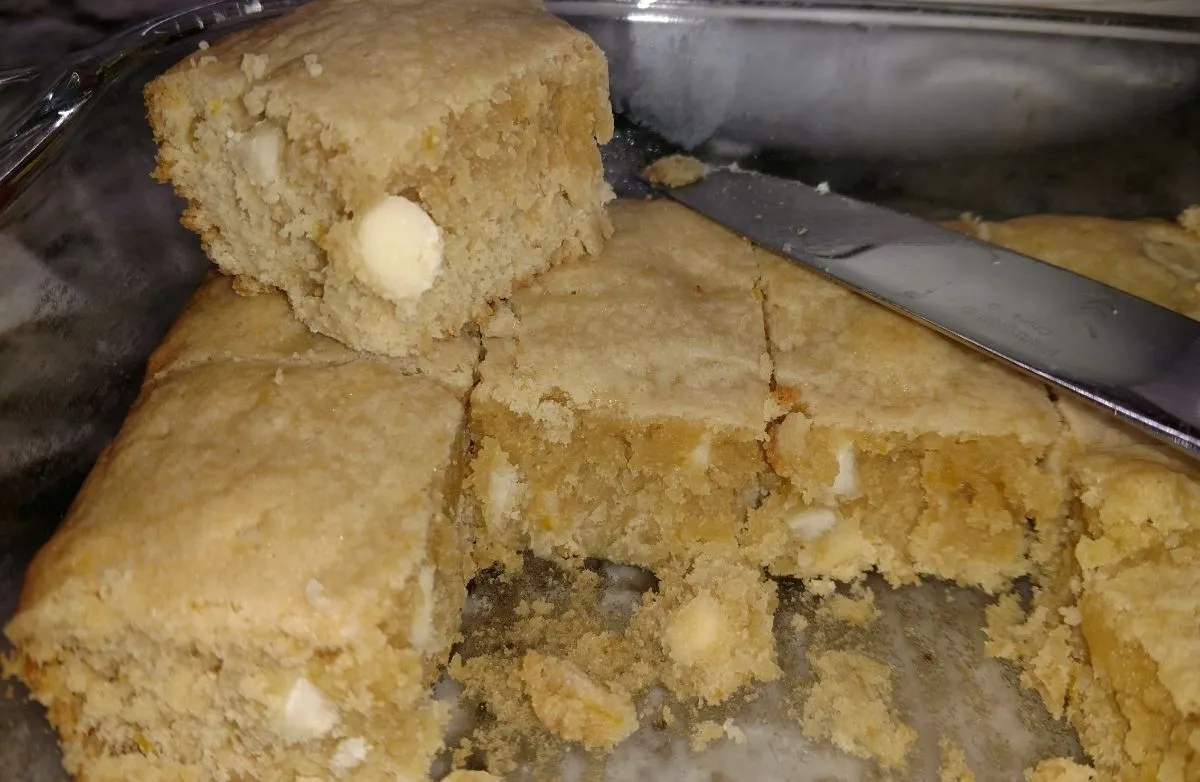 Weiße Schokolade Zitronen Blondies