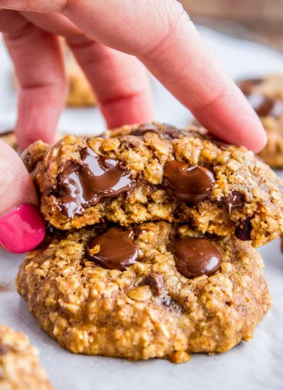 Leichte Haferflocken-Schokoladenkekse