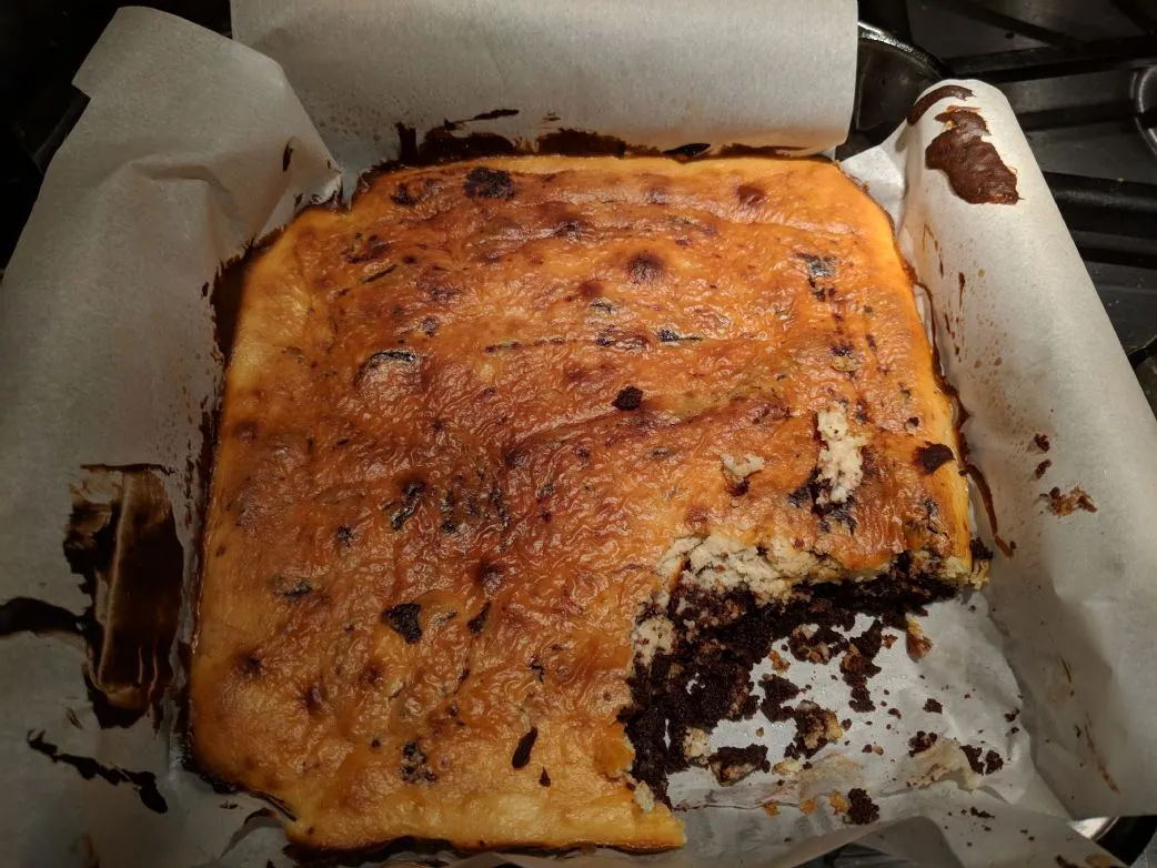 Keto Low Carb Frischkäse-Brownies