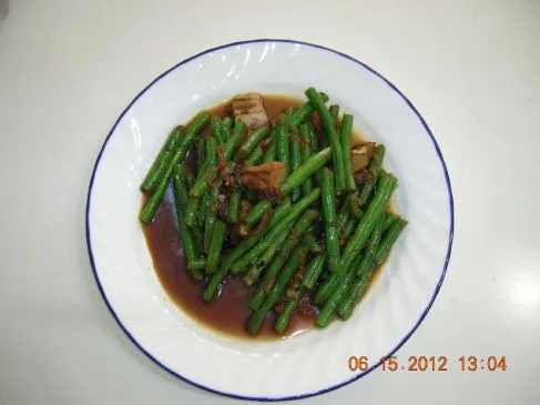 Grüne Bohnen Pfanne