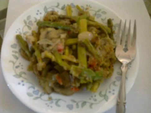 Spargel-Pilz-Auflauf