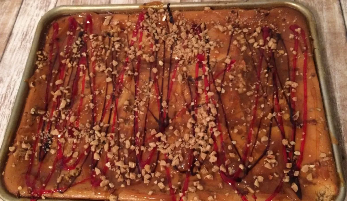 Karamell-, Heath- und Mandel-Käsekuchen-Bites