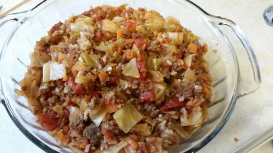 Rindfleisch- und Kohl-Eintopf