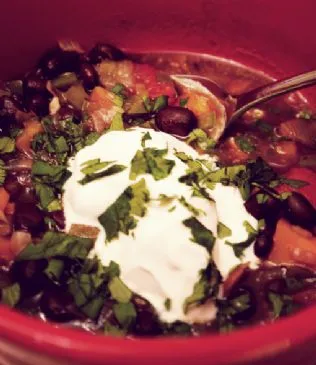 Moosewood Schwarze Bohnen & Chipotle Suppe
