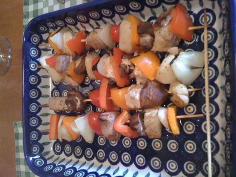 Gegrillte Fisch-Kabobs