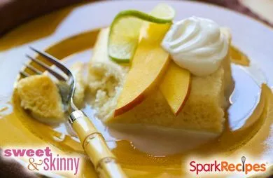 Tres Leches Kuchen mit Mango und Limette