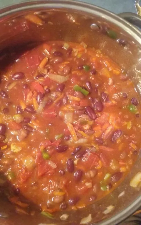 Vegetarisches Chili mit 3 Dosen 330 kcal