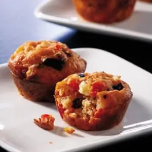 Mini Griechische Pizza Muffins