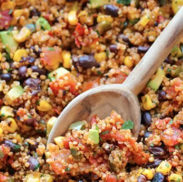 Ein-Pfannen-Mexikanische Quinoa