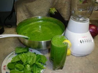 Grüner, gesunder Drink