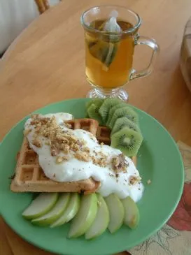 Mels Haferkleie-Apfel-Zimt-Waffeln