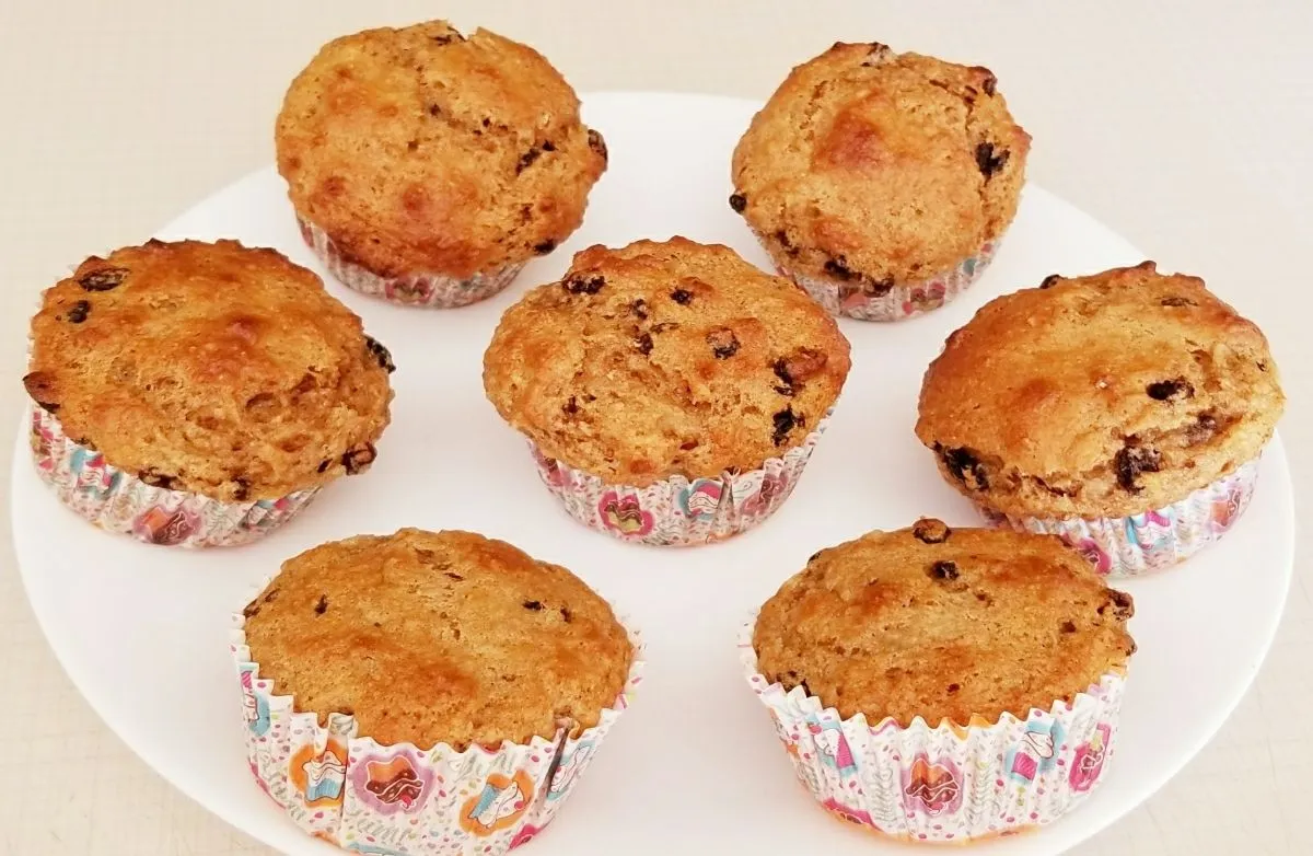 Bridget Mays Vollkornmuffins mit Rosinen