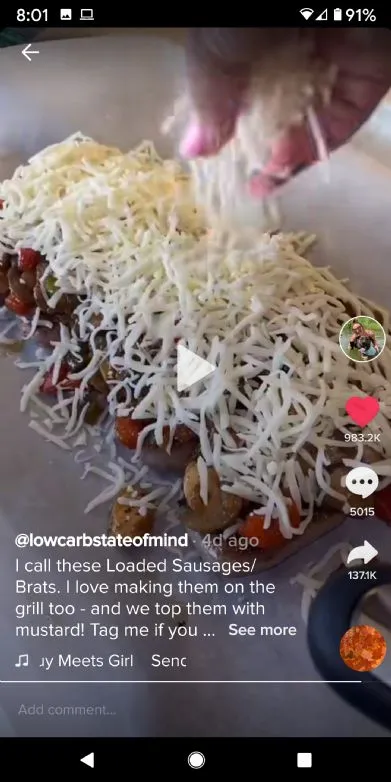 Gefüllte Bratwürste oder Würstchen (keto-freundlich)