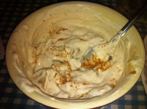 Apfel-Junket (Mikrowelle, hoher Proteingehalt, Einzelportion)