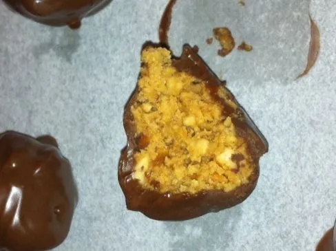 Erdnussbutter- und Brezel-Trüffel