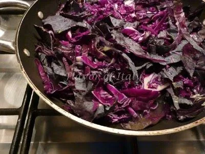Asiatischer Rotkohl