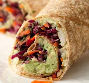 Cremiger Avocado-Weiße-Bohnen-Wrap