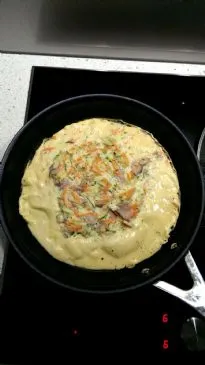 Karotten- und Zucchini-Omelette