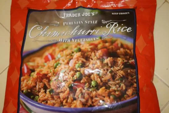 Peruanischer Reis mit Putenwurst