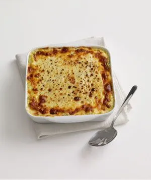 Spaghetti-Kürbis-Auflauf mit Ricotta und Spinat