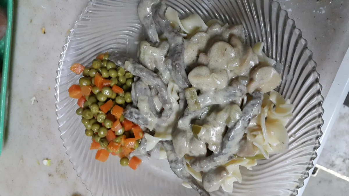 Diabetiker-Rindfleisch und Pilz Stroganoff