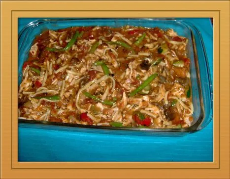 Einfache italienische Gemüse-Hähnchen